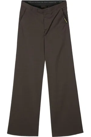 MARTINE ROSE Pantalones anchos con motivo pied de poule
