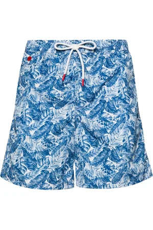 Kiton Shorts de playa con logo bordado