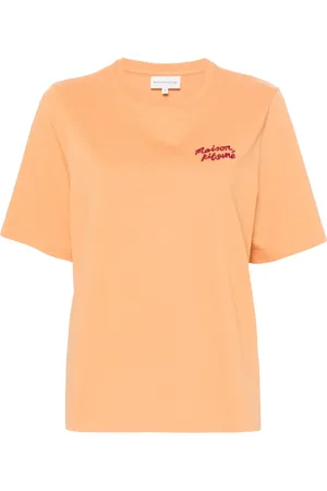 Maison Kitsuné Playera con logo bordado