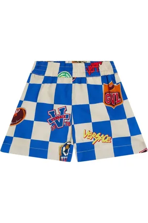 VERSACE Bermudas con estampado universitario