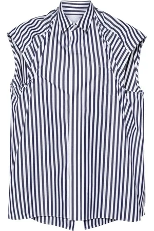 SACAI Blusa sin mangas con diseño a capas