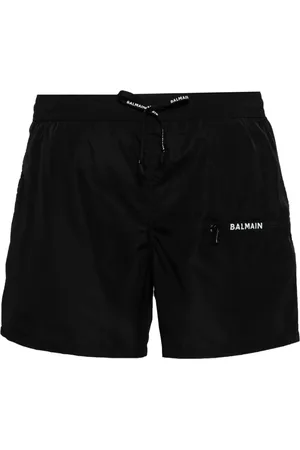 Balmain Shorts de playa con logo estampado