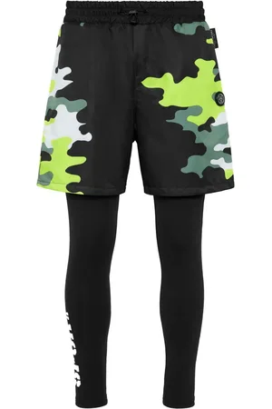 Philipp Plein Pantalones de running con estampado militar