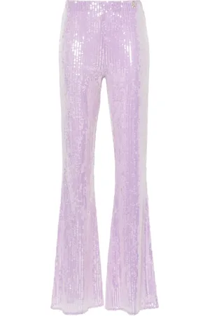 Patrizia Pepe Pantalones acampanados bordado con lentejuelas