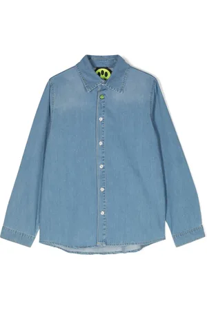BARROW Camisa de mezclilla con logo estampado