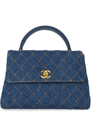 CHANEL Tote de mezclilla Kelly 25 1997