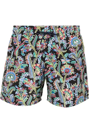 Etro Shorts de playa con estampado de cachemira