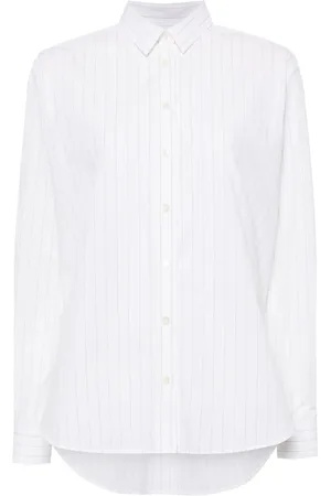 Totême Camisa con rayas diplomáticas estampadas