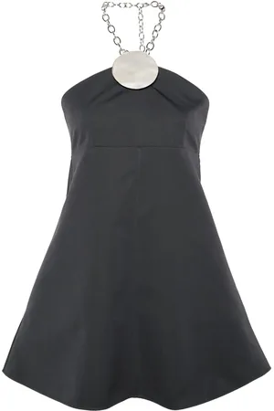Jil Sander Vestido corto con cuello halter