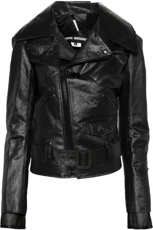 JUNYA WATANABE Chamarra biker metalizada