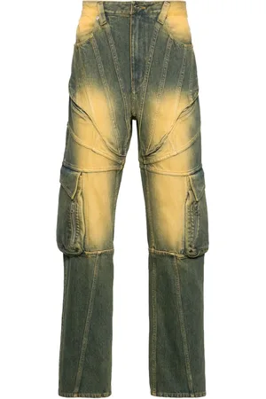 JUNTAE KIM Jeans cargo estilo corset