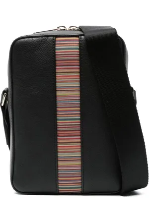 Paul Smith Mochila tipo mensajero con motivo rayas