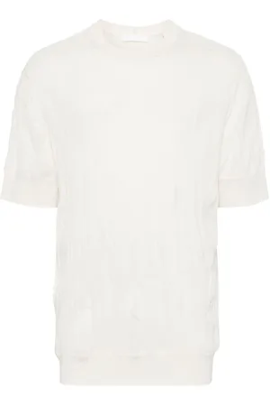 Helmut Lang Playera con efecto arrugado