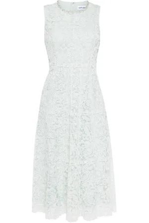 Self-Portrait Vestido midi con encaje floral