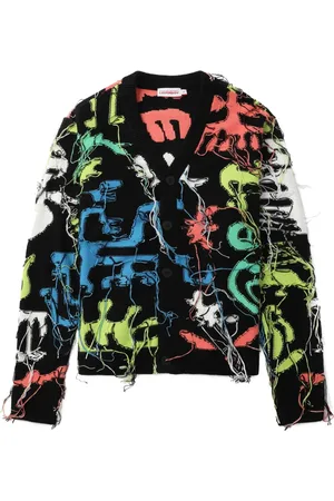 Charles Jeffrey Loverboy Cárdigan con efecto envejecido