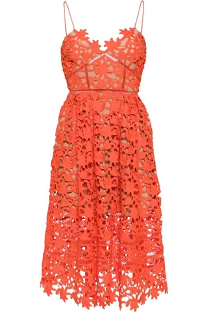 Self-Portrait Vestido midi Azaelea