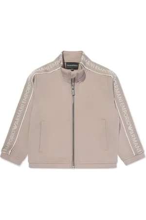 Emporio Armani Chamarra con franja del logo