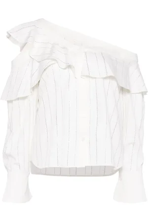 Self-Portrait Playera con motivo de raya en strass