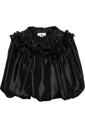 NOIR KEI NINOMIYA Blusa satinado con volantes