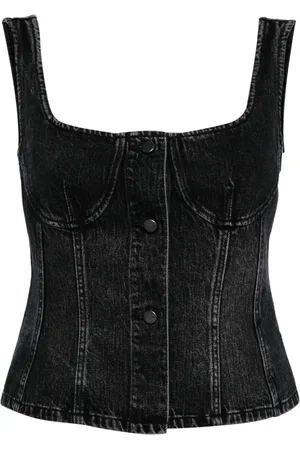 JNBY Top de mezclilla estilo corset