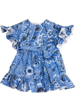 Etro Vestido acampanado con estampado de cachemira