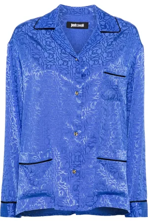 Roberto Cavalli Camisa con serpiente en jacquard