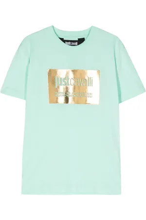 Roberto Cavalli Playera con logo en relieve