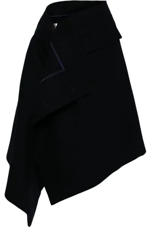 SACAI Falda midi con diseño asimétrico