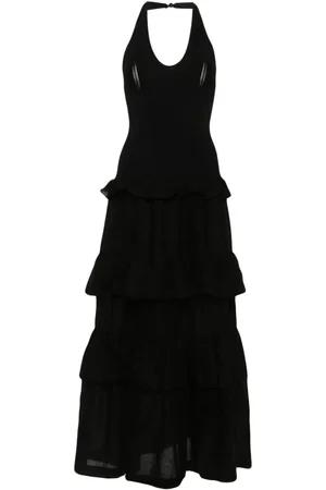 Twin-Set Vestido largo con volantes