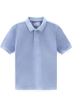 Woolrich Playera tipo polo con logo bordado