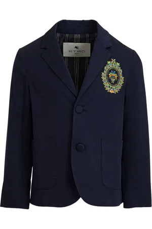 Etro Blazer con bordado de escudo de arma