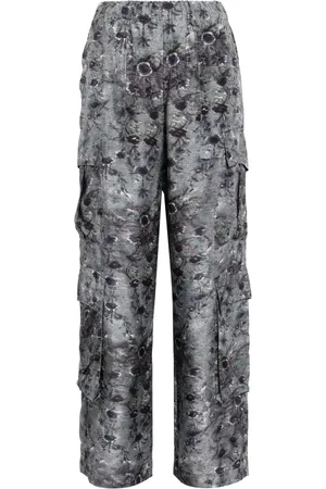 JNBY Pantalones anchos con estampado abstracto