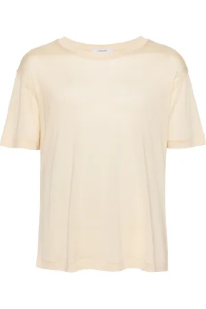 LEMAIRE Playera de seda con cuello redondo