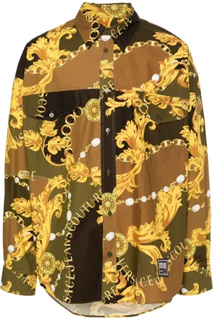 VERSACE Camisa con estampado Chain Couture
