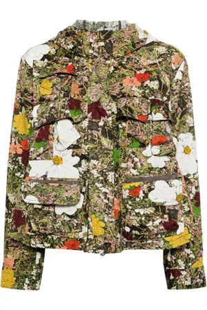 JNBY Chamarra con capucha y estampado floral