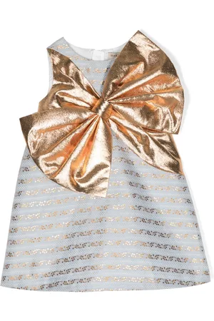 HUCKLEBONES LONDON Vestido midi con efecto lamé