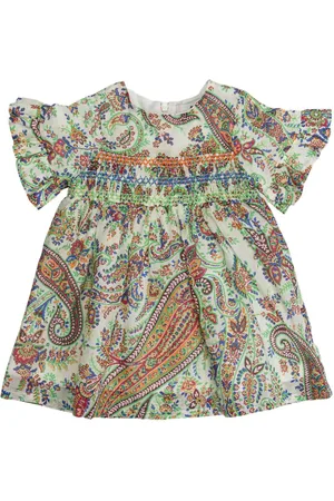 Etro Vestido acampanado con estampado de cachemira