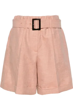 LORENA ANTONIAZZI Shorts con pinzas y cinturón
