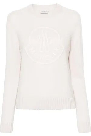 Moncler Suéter con cuello redondo y logo bordado