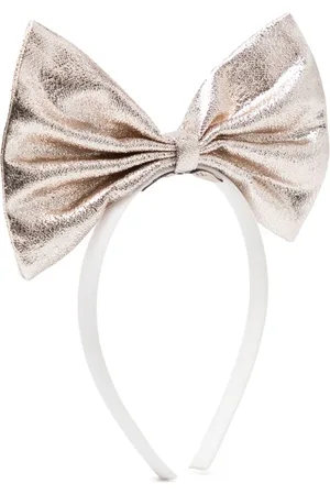 HUCKLEBONES LONDON Diadema con moño metalizado