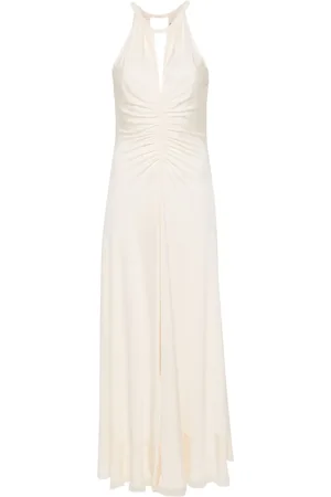 Twin-Set Vestido largo con detalle fruncido