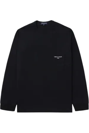 Comme des Garçons Playera manga larga con logo estampado