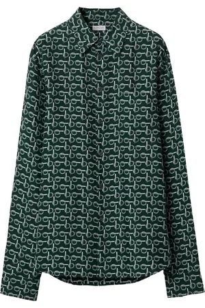 Burberry Camisa de seda con estampado B