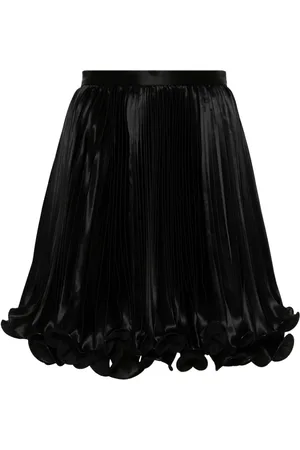Balmain Falda corta con pliegues