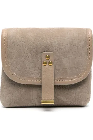 JÉRÔME DREYFUSS Cartera de gamuza con efecto de piel de cocodrilo