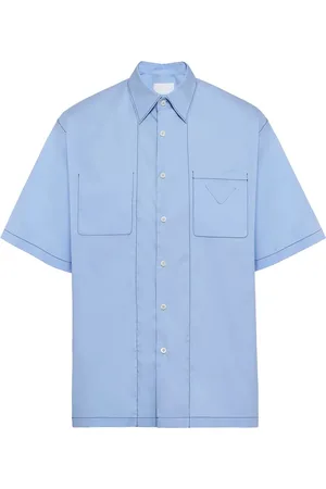 Prada Camisa con logo triangular