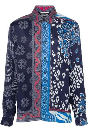 Roberto Cavalli Camisa con estampados mixtos