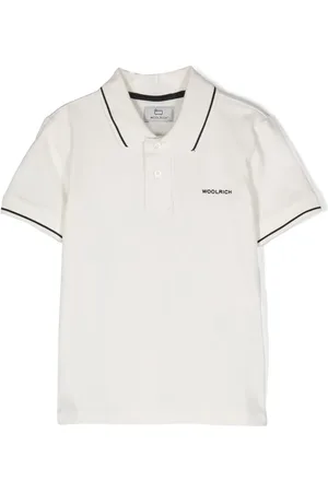 Woolrich Playera tipo polo con ribetes en contraste