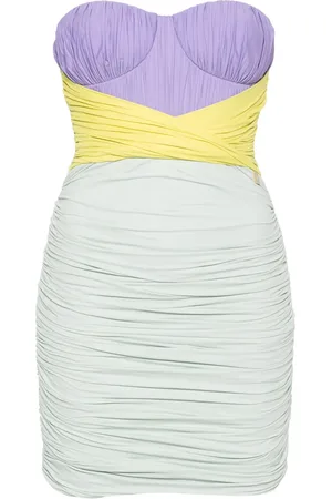 Elisabetta Franchi Vestido corto drapeado