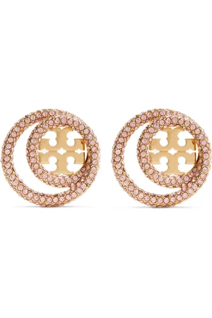 Tory Burch Aretes Miller con detalles de cristal